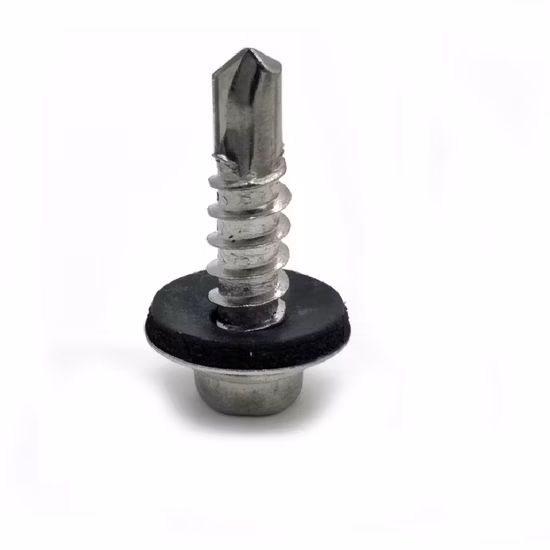 Best Screw China Manufacturers Color Painted Titanium Bolt Metal Roofing Screws Flange Hex Head Self Drilling Roofing Screws